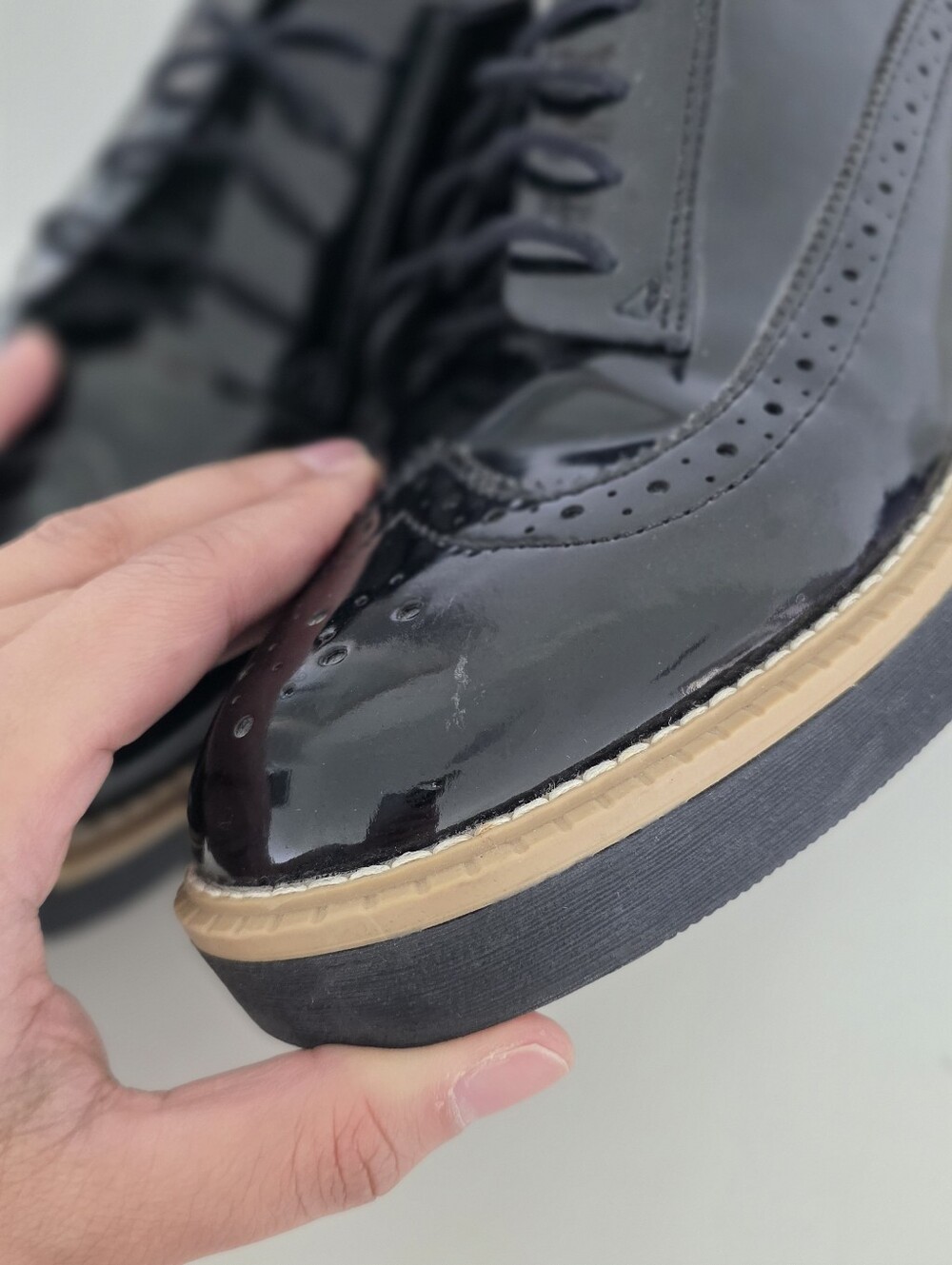 Lace up Black Oxford Shoes like New - Picture 5 of 5